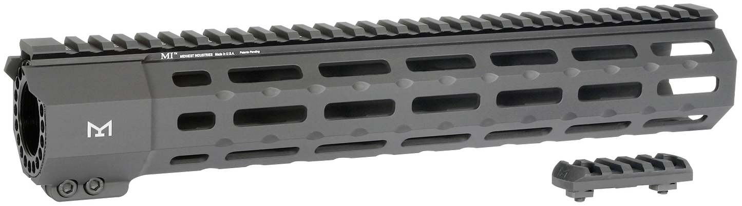 MIDWEST INDUSTRIES INC | SP-Series AR-15 6061 Aluminum Black Hard Coat Anodized 12.625"