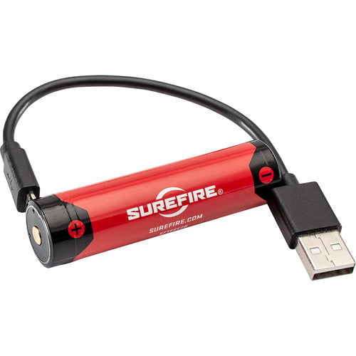 SureFire | Rechargable 18650 Li-Ion Battery with Micro-USB Charging Port (3500mAh)