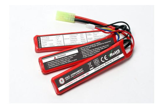 G&G 11.1v 1100mAh 20C Lipo Battery