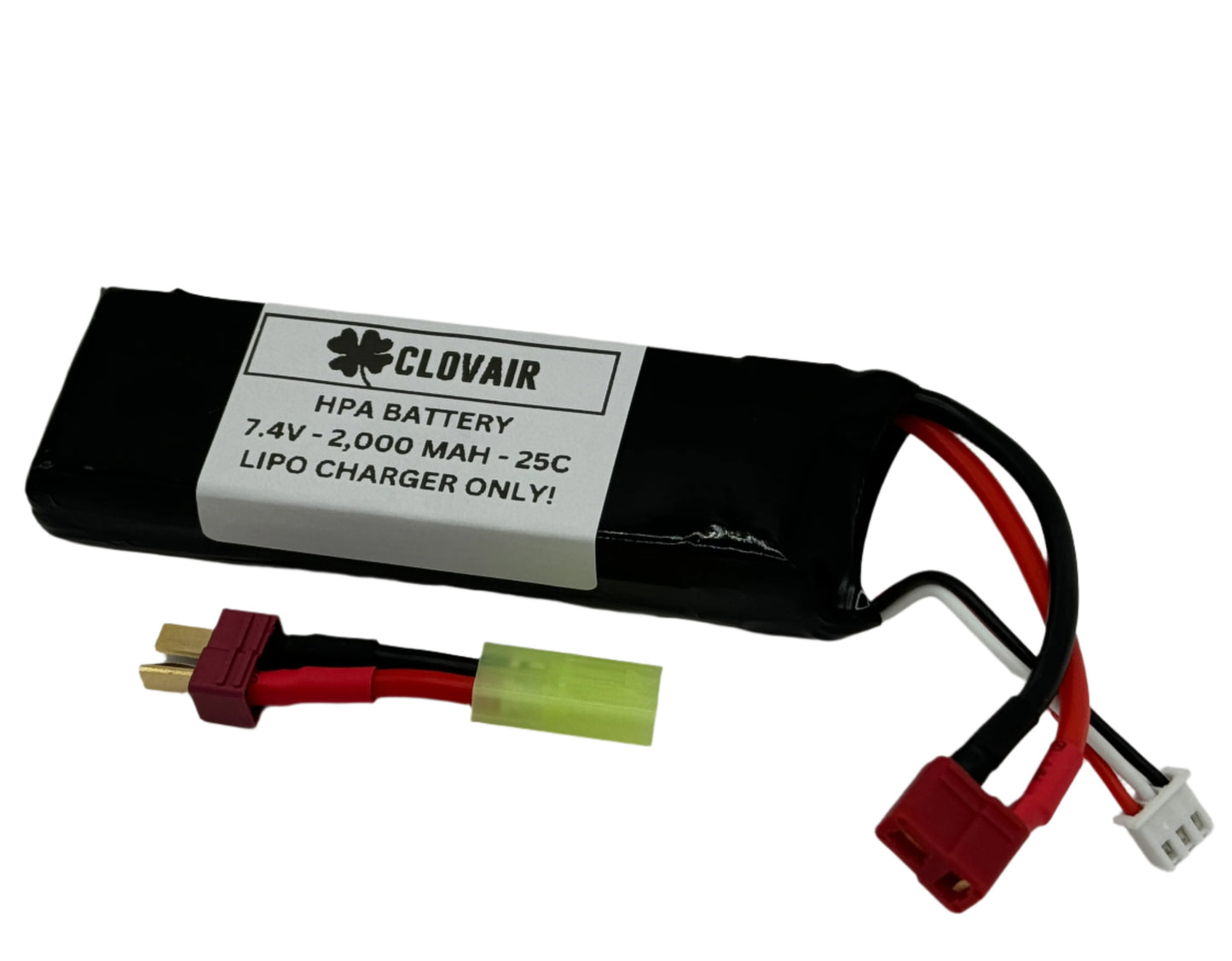 Clovair HPA Lipo | 7.4v Lipo Battery | 200mah | Deans and Mini Tamiya Connector!