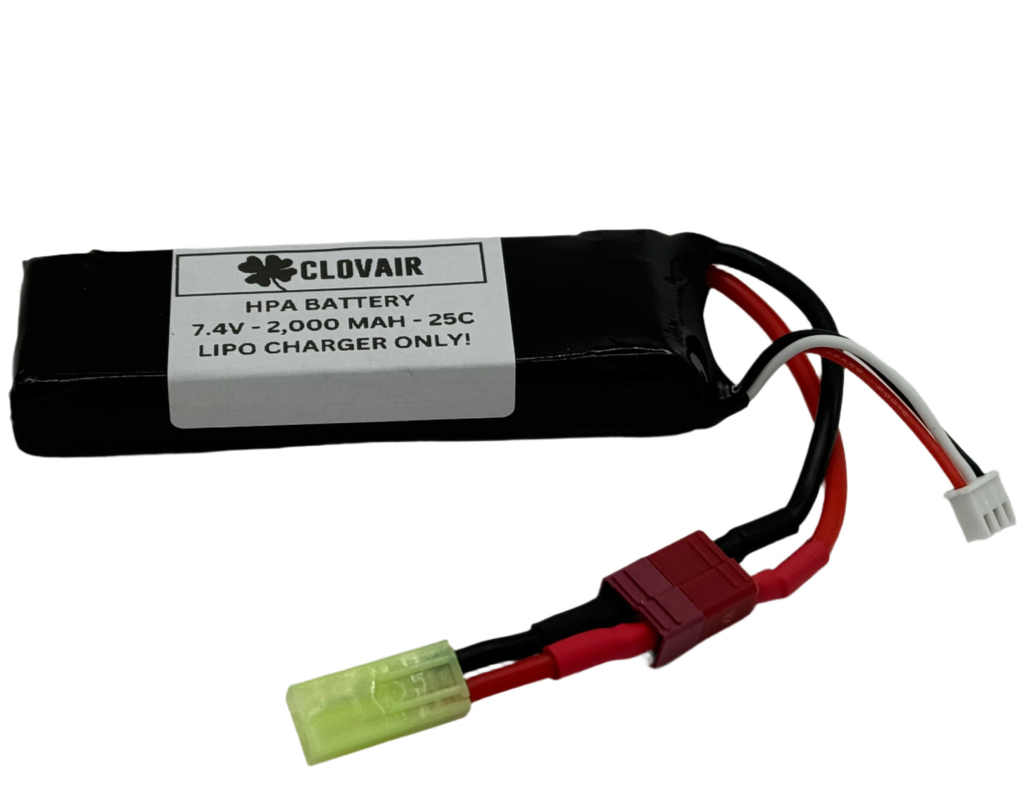 Clovair HPA Lipo | 7.4v Lipo Battery | 200mah | Deans and Mini Tamiya Connector!