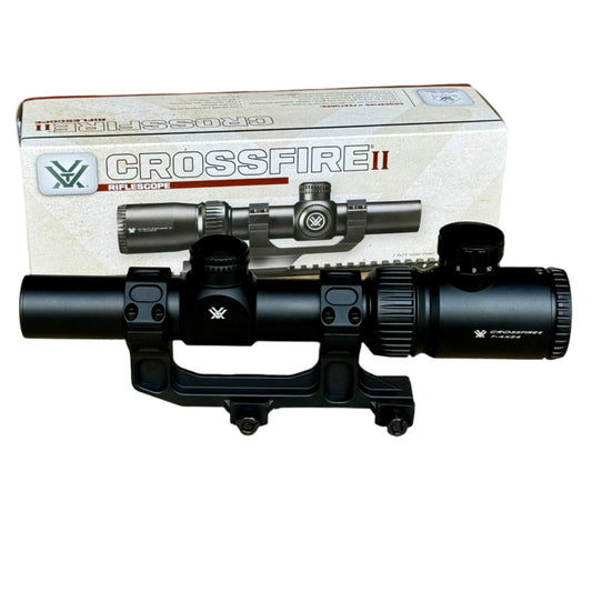 Vortex Crossfire II 1-4 LPVO with Mount | Factory Refurbished | Lifetime Warranty