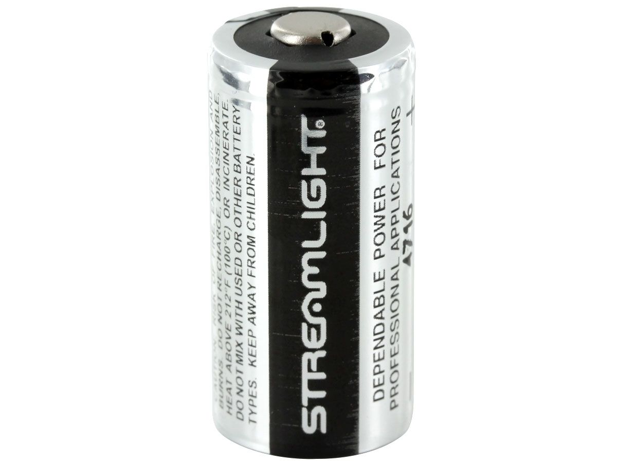 Streamlight CR123A 1400mAh 3V Lithium Primary (LiMnO2) Button Top Photo/Flashlight Battery - 1 Pack